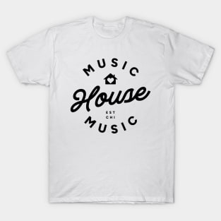 HOUSE MUSIC  - Signature Sound (Black) T-Shirt